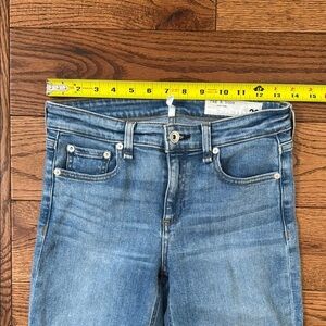 RAG & BONE MID-RISE ANKLE SKINNY JEANS